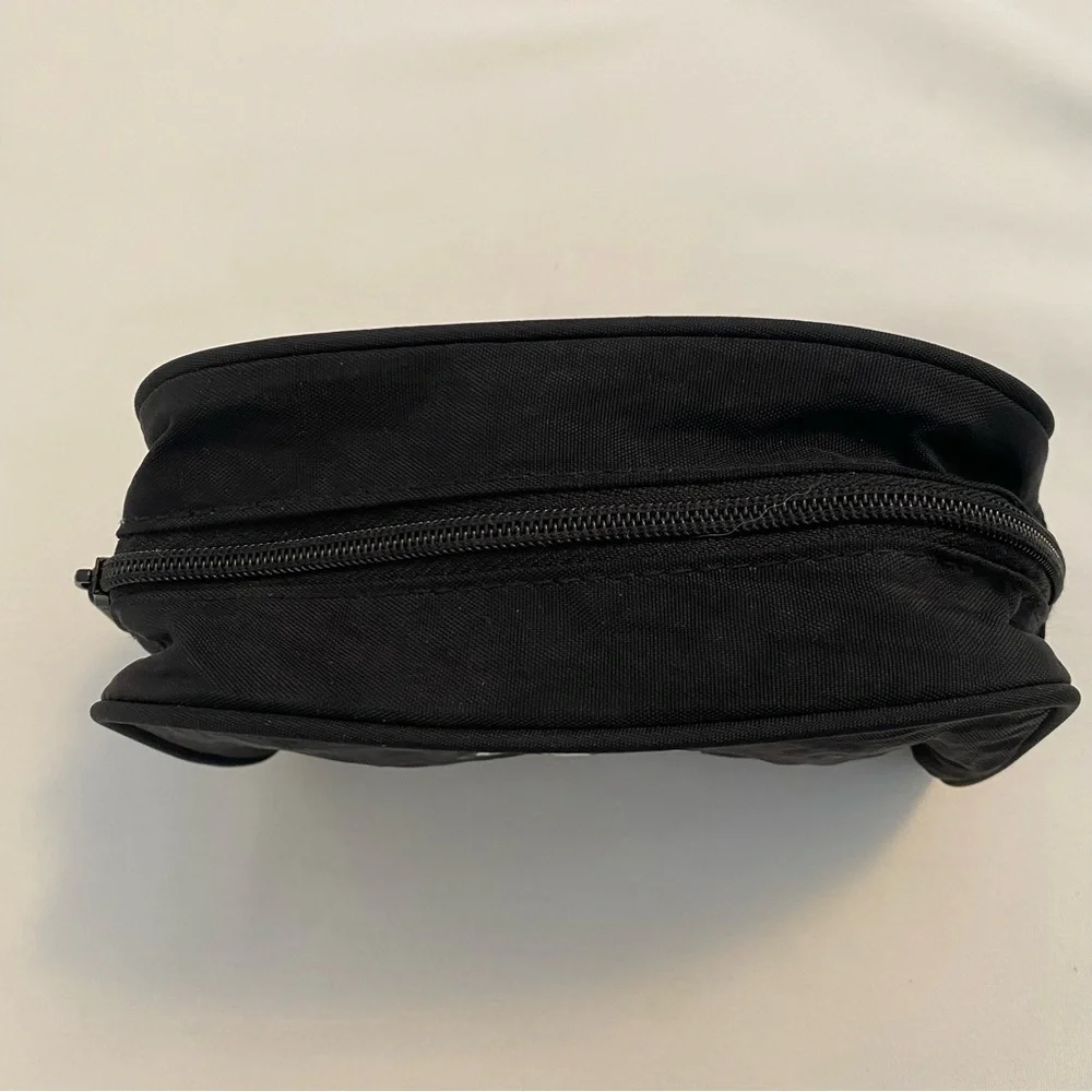 Calvin Klein CK Black Nylon Cosmetic Toiletry Travel Bag